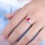 Cheap 1.5 Carat Ruby Engagement Ring for Her on closeout sale