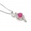 1 Carat Ruby Pendant Necklace for Women