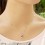 1 Carat Ruby Pendant Necklace for Women
