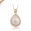 Solitaire teardrop design Moonstone Pendant Necklace for Women