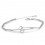 Petite sterling silver inexpensive bracelet for women