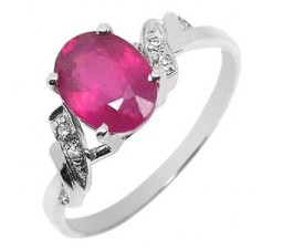 1.5 Carat Antique Ruby Gemstone Ring for Women