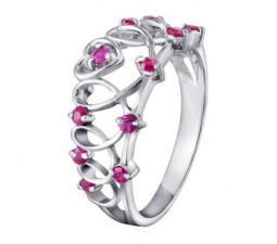 2 Carat Ruby Wedding Band Ring for women
