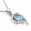 1 Carat Topaz solitaire Pendant Necklace for Women