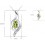.5 Carats Peridot Necklace Pendant for Women on Sale