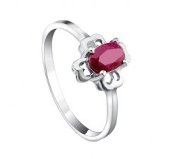 Half Carat Ruby engagement ring for women on sale