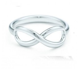Inexpensive Infinity Ring on White Gold