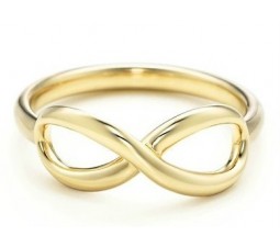 Infinity Engagement Ring on Yellow Gold