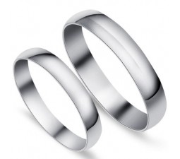 Plain Comfort fit Wedding Ring bands for Him and Her