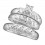1 Carat Trio Wedding Ring Set with His and Her matching Bands