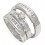 Affordable Half Carat Trio Wedding Ring Set for Him and Her