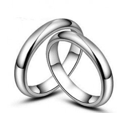 His and Hers classic Couples Wedding Rings