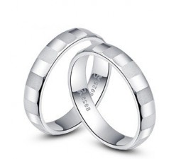 Intimate love couples matching promise wedding rings