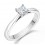 1/3 Carat Princess solitaire Ring on June Sale