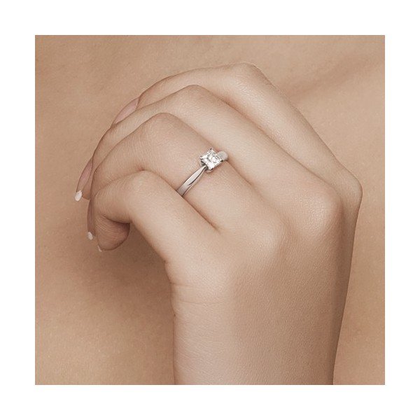 Tantalizing Cheap Solitaire Ring 0.33 Carat Princess Cut Diamond on ...