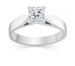 1/2 Carat Gia certified VS2 I Princess Solitaire Engagement Ring