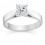 1/2 Carat Gia certified VS2 I Princess Solitaire Engagement Ring