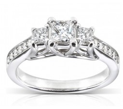 1 Carat Princess Diamond Engagement Ring