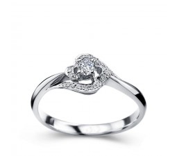 Designer Round solitaire Diamond engagemennt Ring