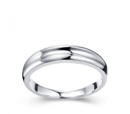 Mens Wedding Ring Band on White Gold