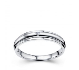 Comfortable Diamond Wedding Ring band for Him