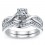Beautiful Round Diamond Bridal Set on White Gold