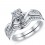 Beautiful Round Diamond Bridal Set on White Gold