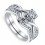 Beautiful Round Diamond Bridal Set on White Gold
