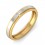 Affordable Round Diamond Wedding Band in Two Tone Gold