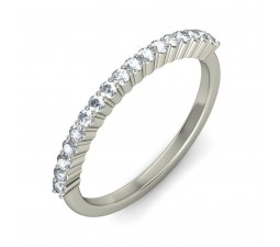 Beautiful luxurious Comfort fit Diamond Wedding Band in White Gold