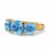 3 Carat Topaz Ring in Yellow Gold
