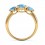 3 Carat Topaz Ring in Yellow Gold