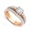 Big 2 Carat Round Diamond Bridal Set in 18k Rose Gold