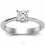 Half Carat Princess Solitaire Ring on Closeout Sale