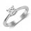 Half Carat Princess Solitaire Ring on Closeout Sale