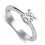 Half Carat Princess Solitaire Ring on Closeout Sale