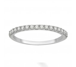Affordable Diamond Wedding Band for Her in White Gold
