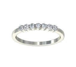 Round Diamond Wedding Band for Her on Sale