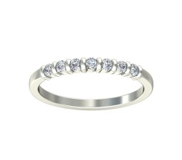 Round Diamond Wedding Band for Her on Sale