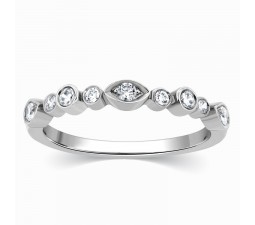 Beautiful White Gold Diamond Wedding Ring Band