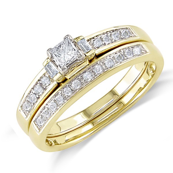 Huge Discount, Limited time Offer! Intriguing Bridal Ring Set Half ...