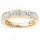Princess Channel Set Diamond Wedding Ring in Gold