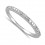 Pave set Round Diamond Wedding Ring Band for Her in White Gold