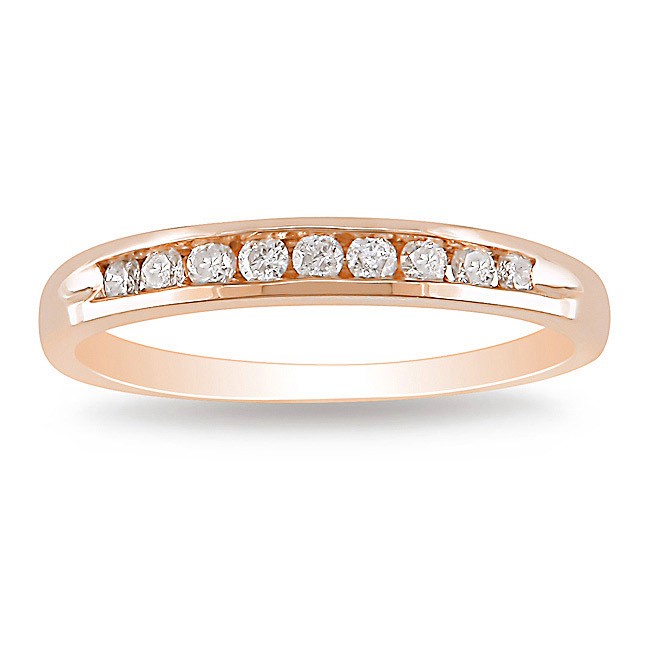 Gold Teeth Prices In Orlando: Rose Gold Channel Set Diamond Band