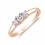 Wonderful 1 Carat Diamond and Sapphire Wedding Ring Set in 14k White Gold