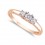 Wonderful 1 Carat Diamond and Sapphire Wedding Ring Set in 14k White Gold
