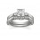 Antique Princess Diamond Wedding Ring Set