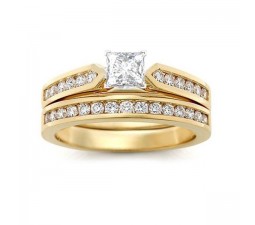Closeout Sale: 2 Carat Princess Diamond Wedding Set for Women