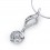 1/4 Carat Diamond Circle Pendant on 14k White Gold