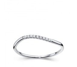 1/4 Carat Diamond Women Wedding Band Ring on 14k White Gold